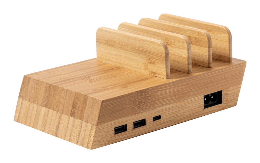 USB-Ladestation aus Bambus