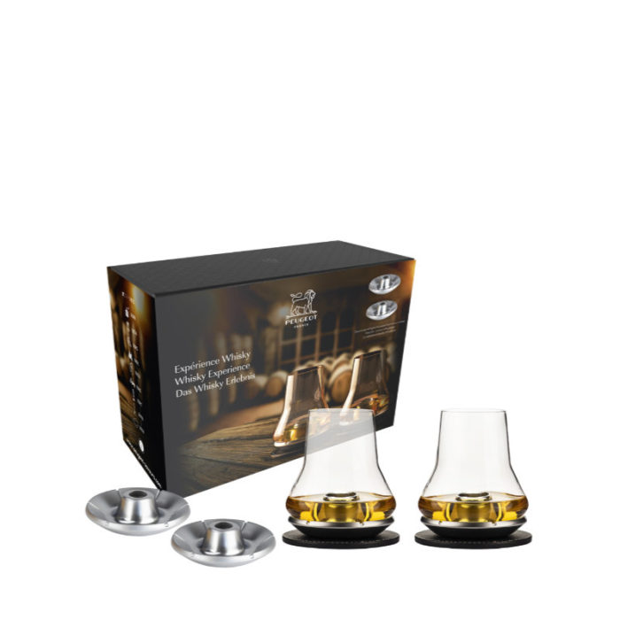 Whisky-Probierset mit Gläsern und Kühlsockel