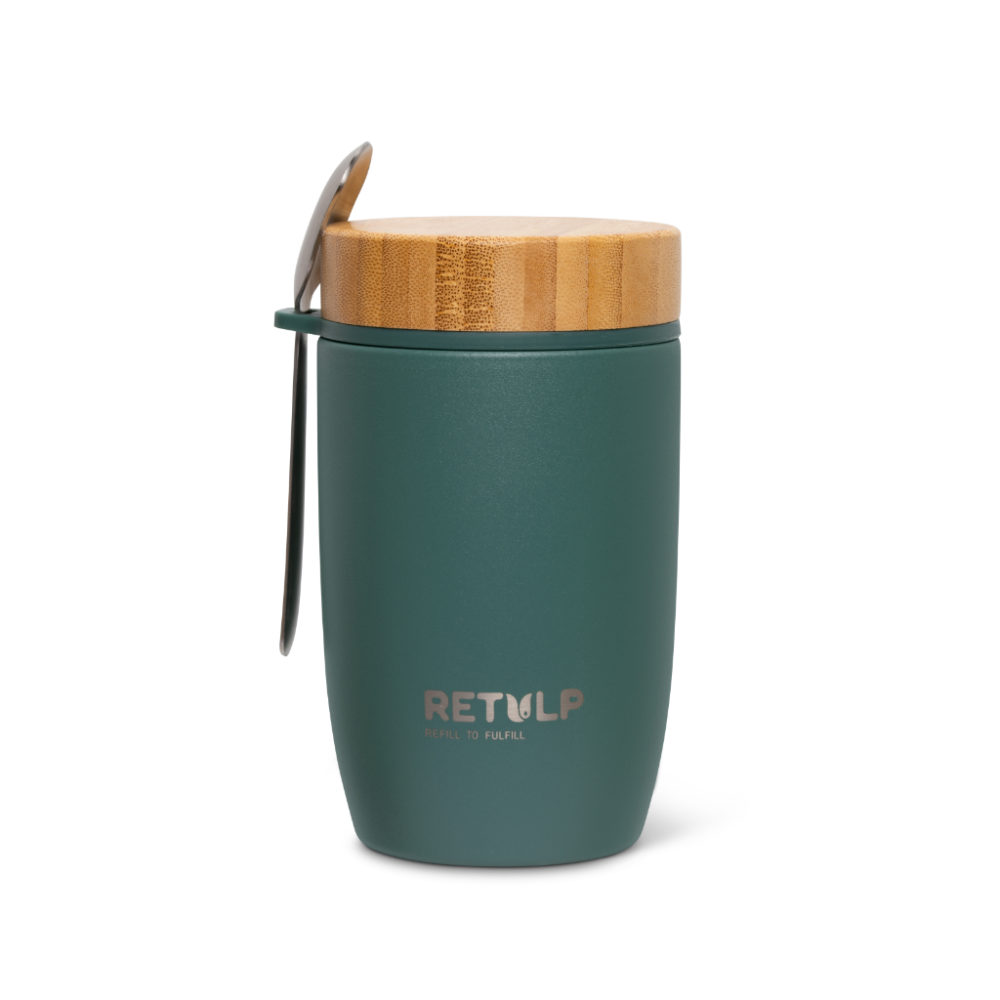 Retulp Food Container mit Löffel - grün