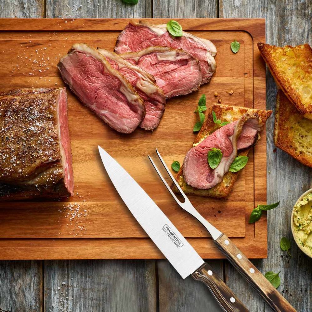 BBQ-Set Nature Wood Beispiel Tranchierbesteck