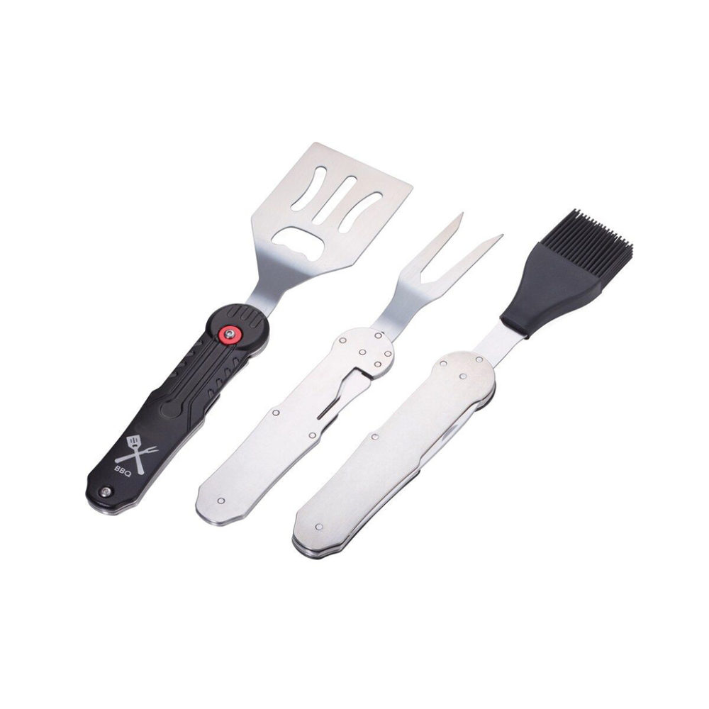 Multitool Grillbesteck mit Magnetsystem geöffnet