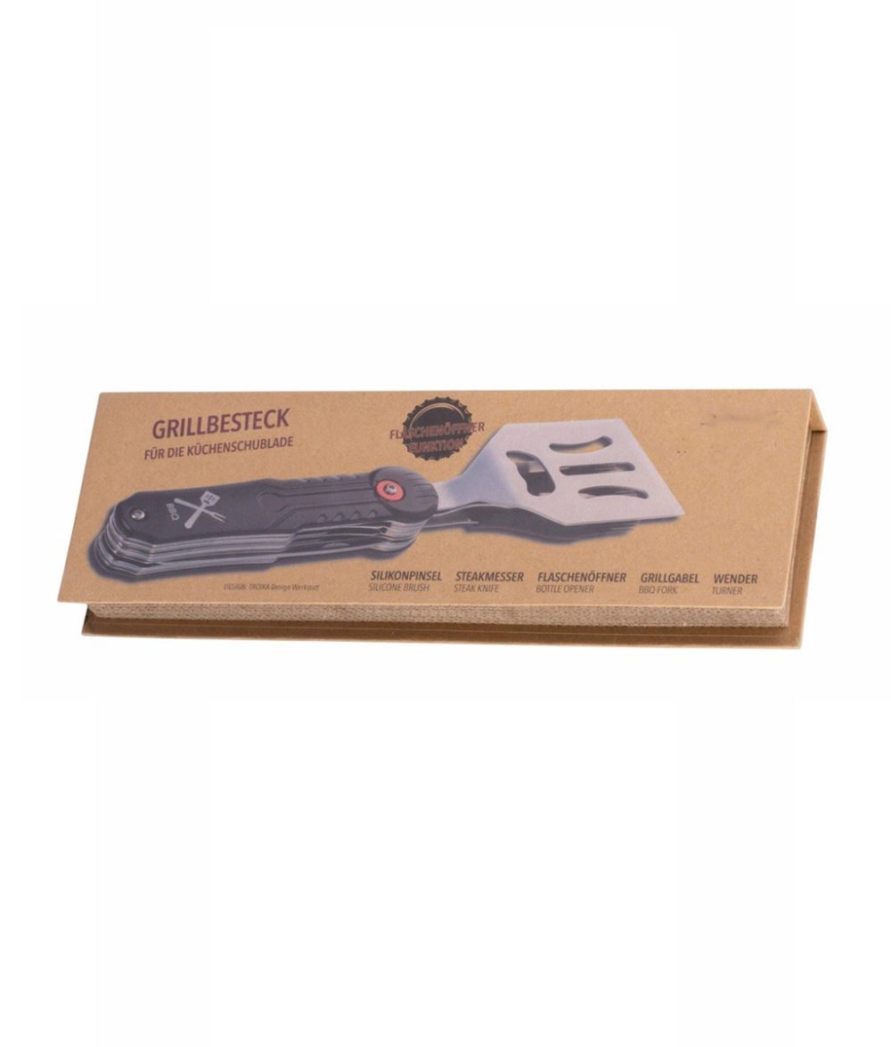 Multitool Grillbesteck mit Magnetsystem Verpackung