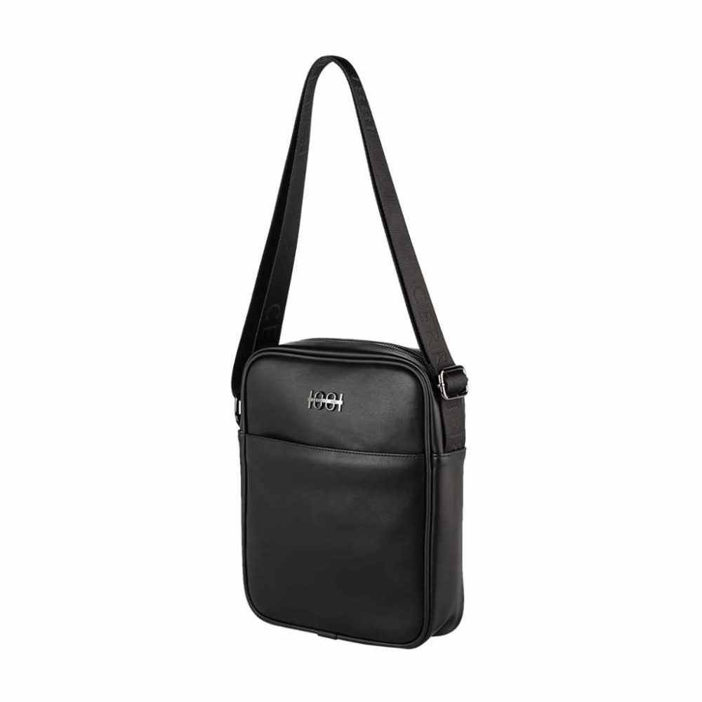 Cerruti 1881 Reporter-Tasche Irving Black seitlich