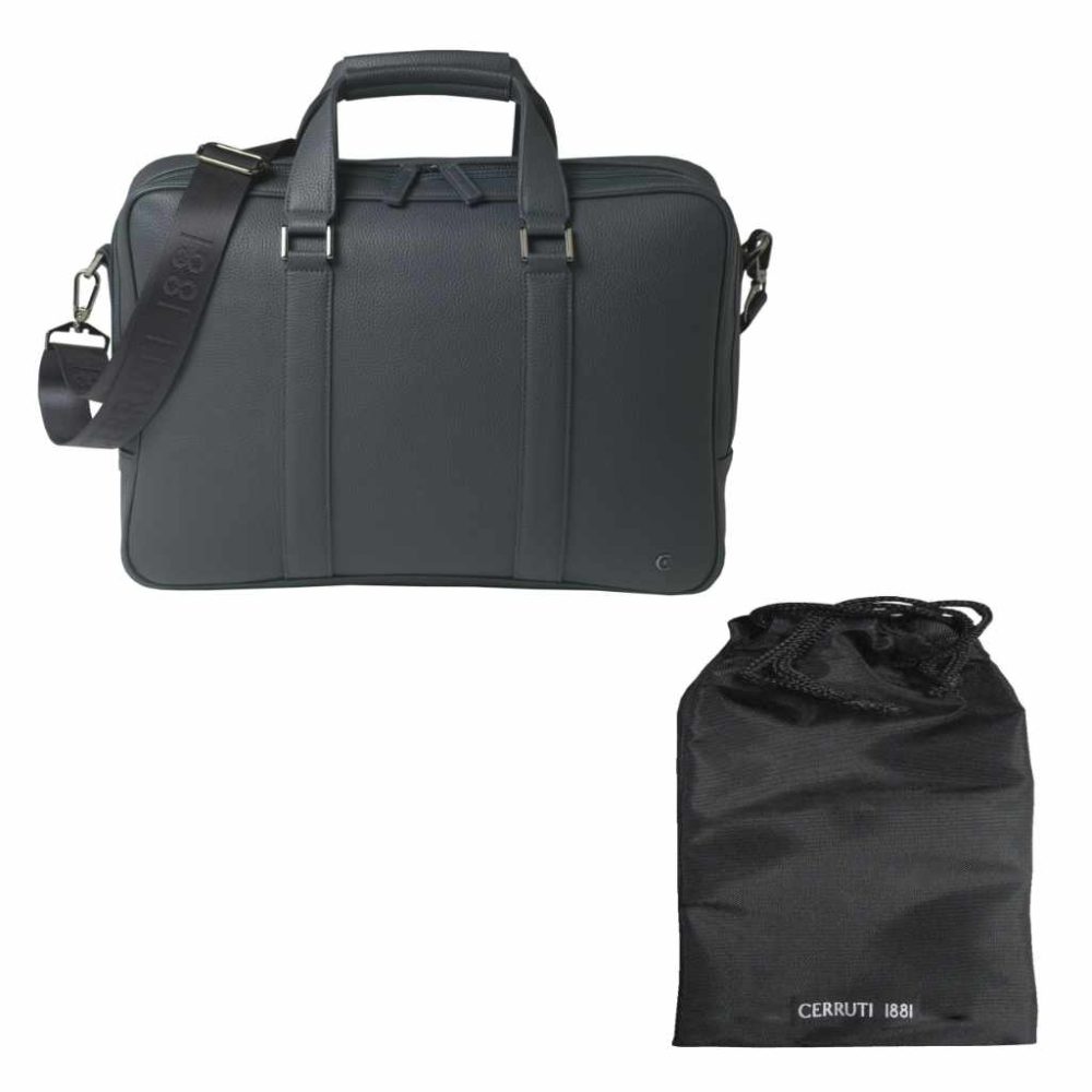 Cerruti 1881 Dokumententasche Hamilton dunkelblau mit Säckchen