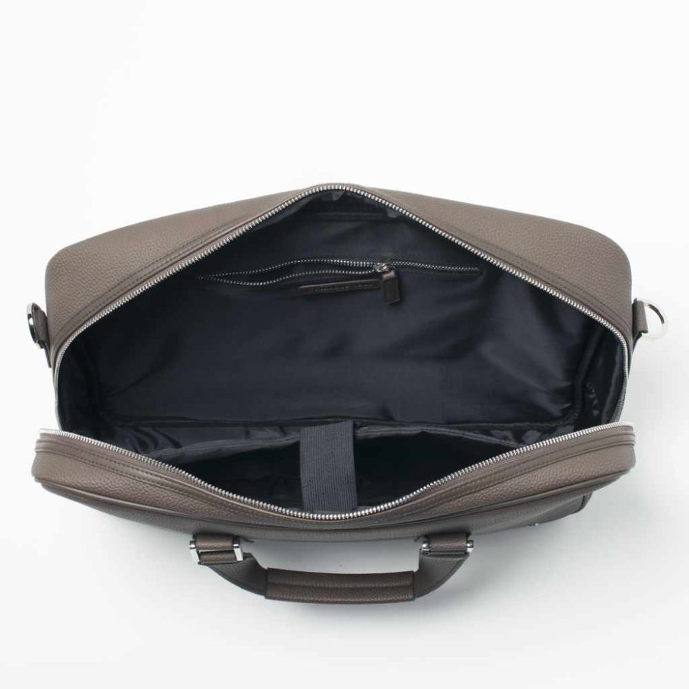 Cerruti 1881 Dokumententasche Hamilton beige geöffnet