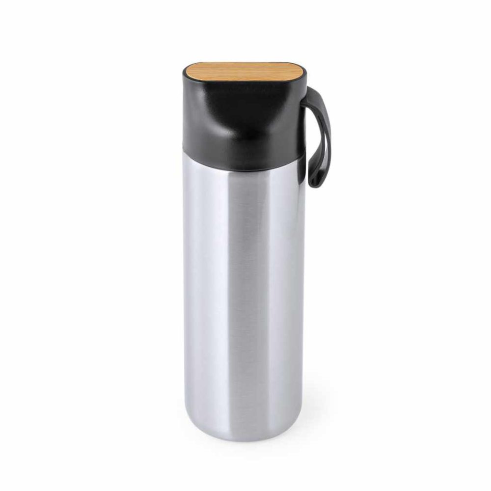 Set Office and Drink isolierte Trinkflasche
