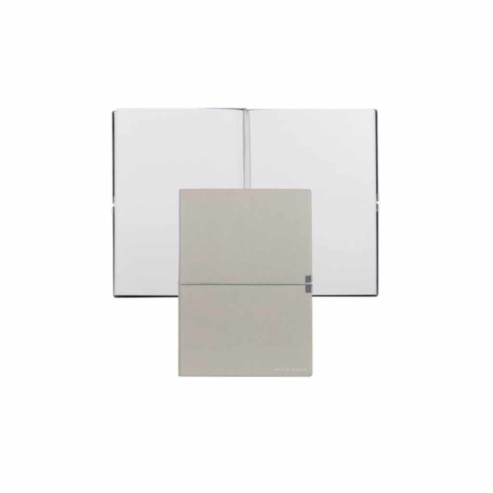 HUGO BOSS Notizbuch Elegance Storyline Gray mit Blankopapier