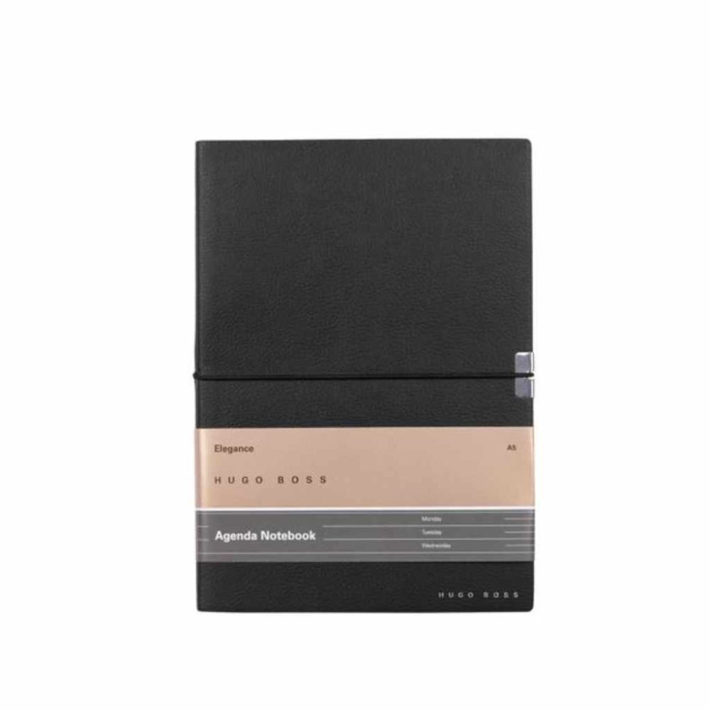 HUGO BOSS Notizbuch Elegance Storyline in Schwarz