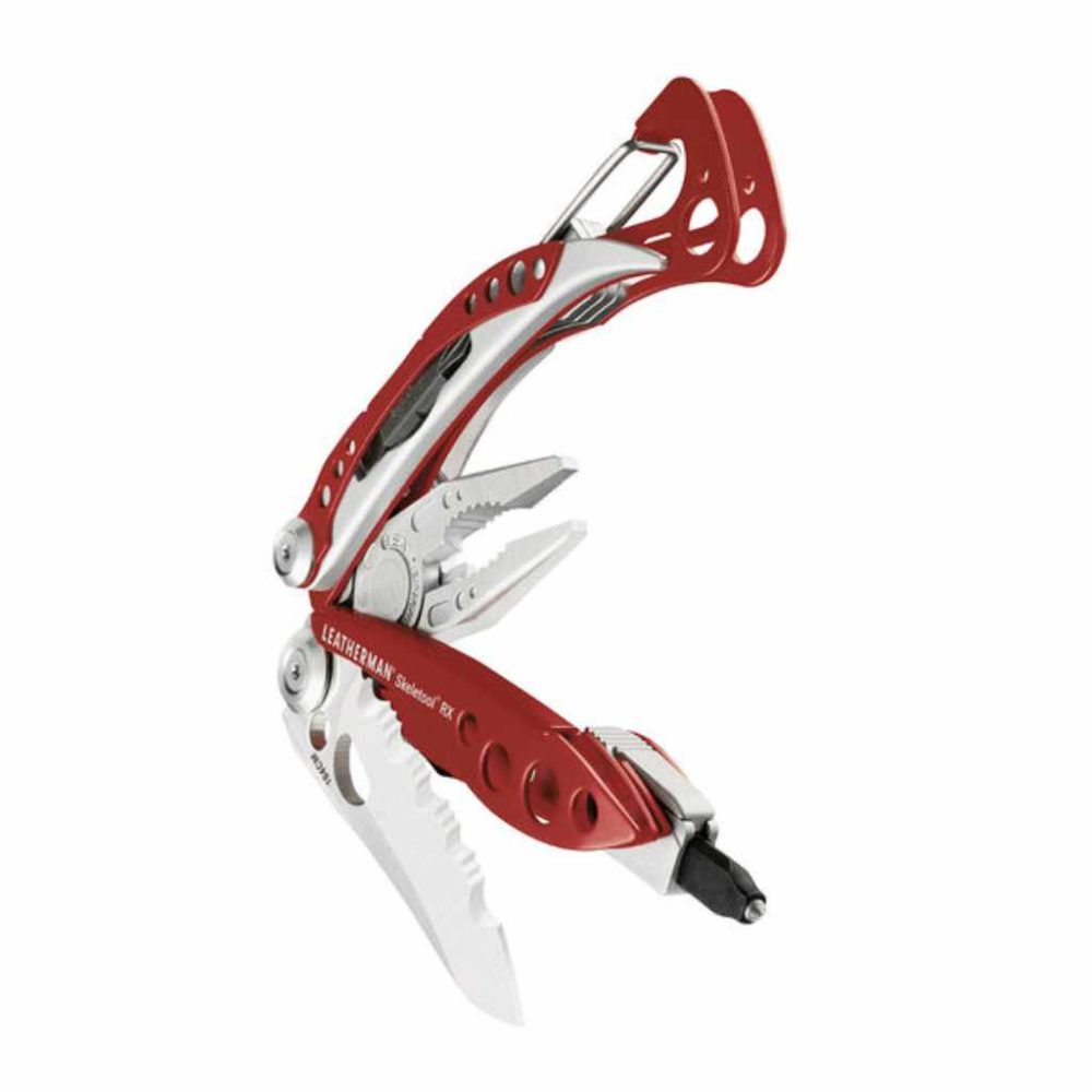 Leatherman SKELETOOL RX in rot alle Funktionen