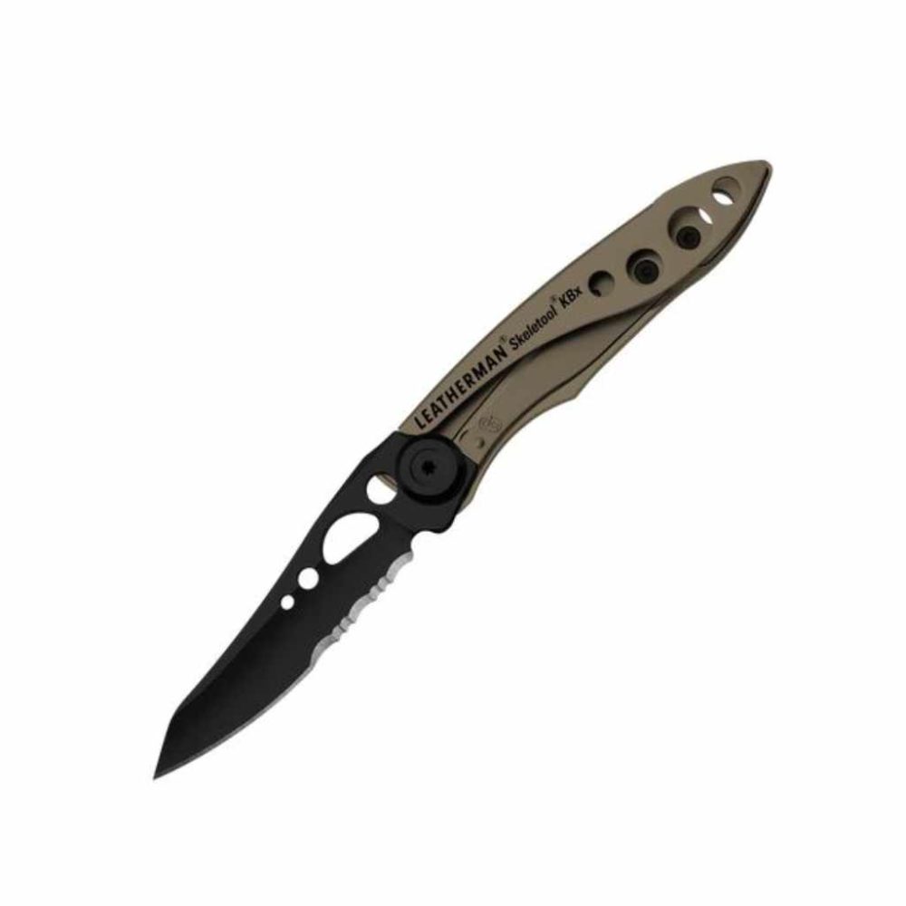Skeletool KB in braun geöffnet