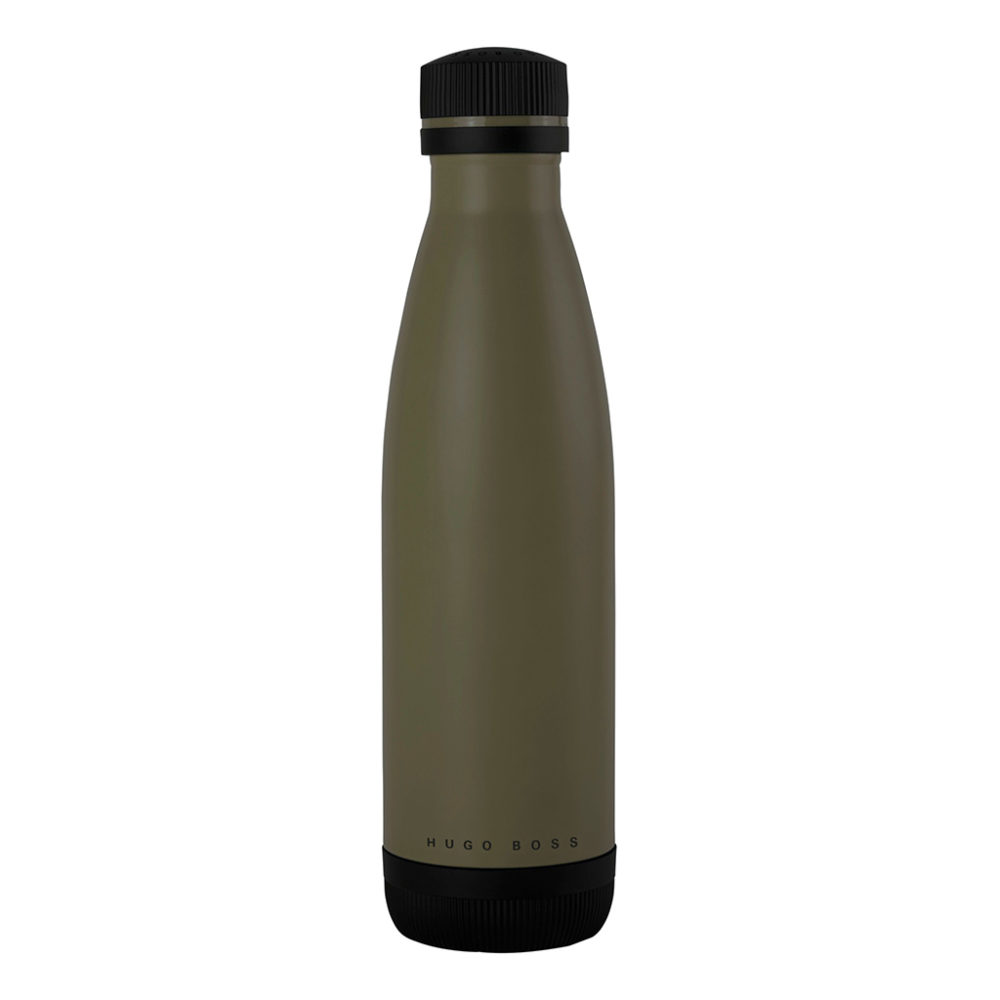Thermoflasche Hugo Boss khaki geschlossen